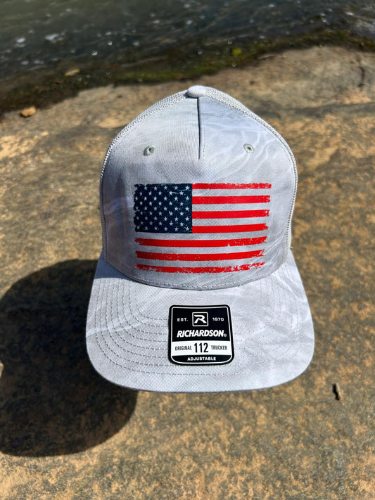 White Patriotic USA Flag Hat – Limited Edition by Apparel-Wear
