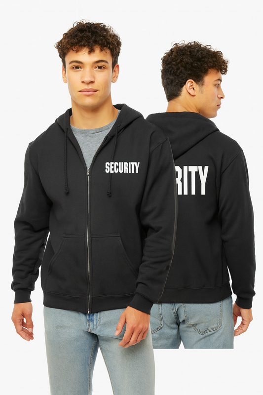 Security Full-Zip Hoodie – Heavyweight Workwear Zip Hoodie