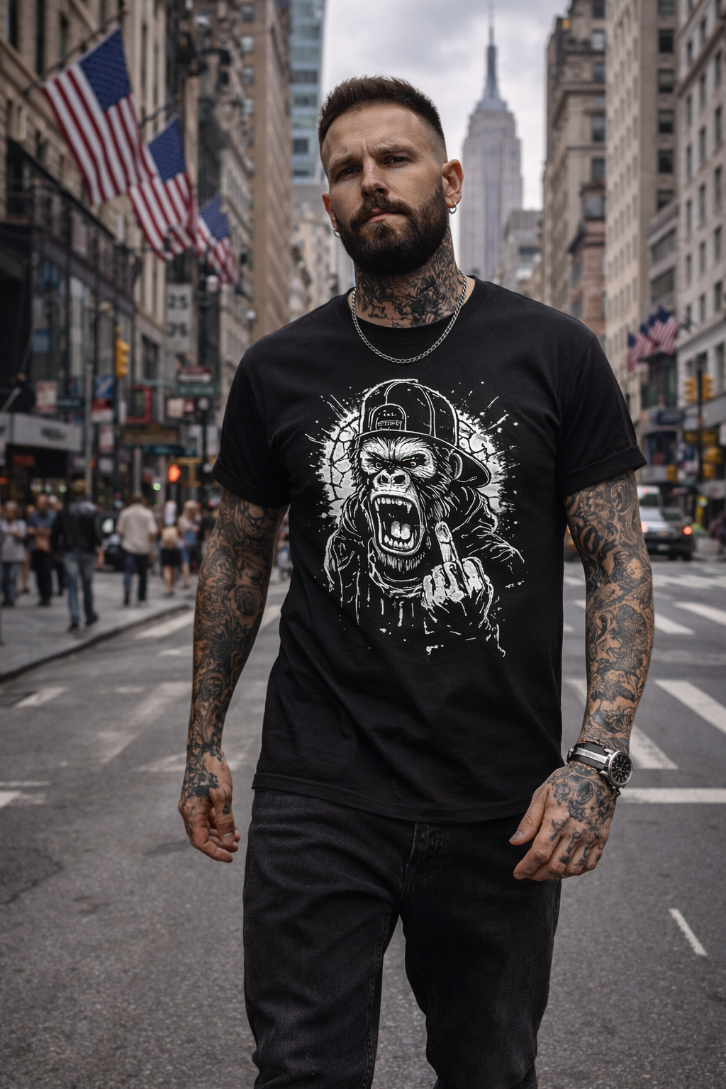 GORILLA STATE – Street Rebel Graphic Tee