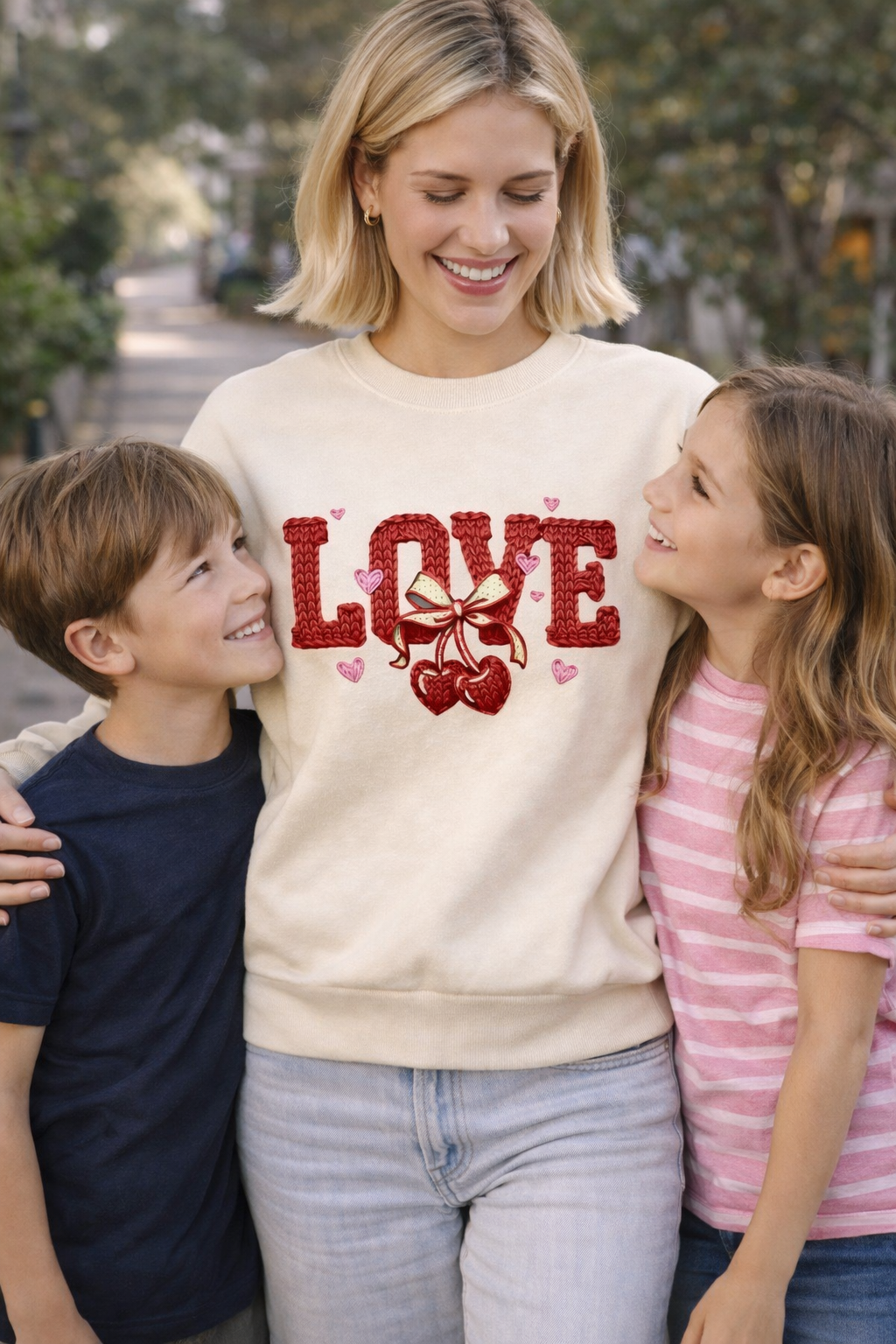 LOVE Knit Design Women’s Fleece Crewneck – Cozy, Soft & Sustainable