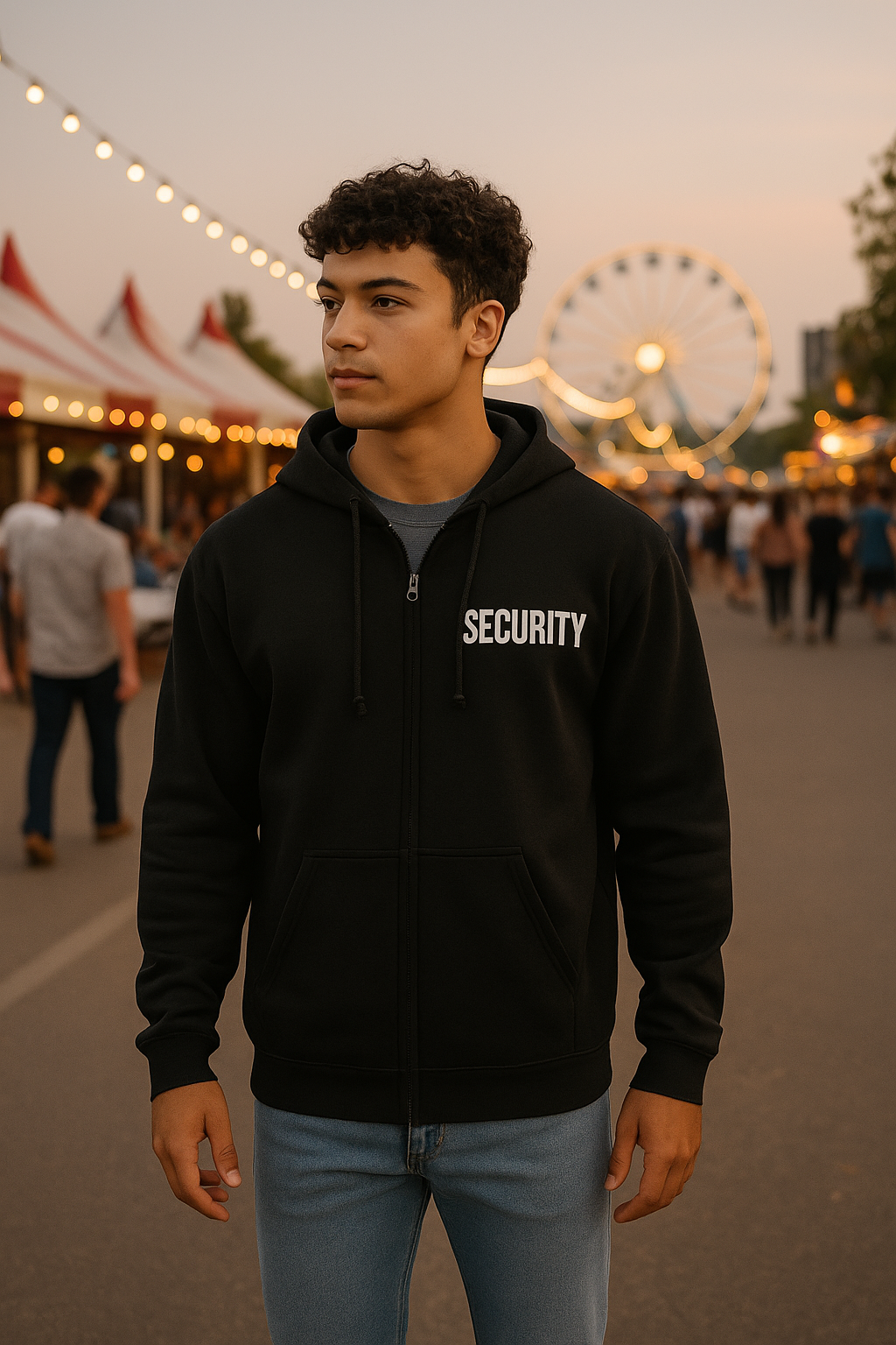 Security Full-Zip Hoodie – Heavyweight Workwear Zip Hoodie