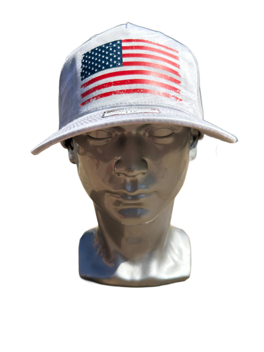 White Patriotic USA Flag Hat – Limited Edition by Apparel-Wear